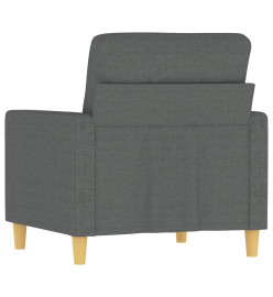 Fauteuil Gris foncé 60 cm Tissu