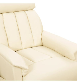 Fauteuil de massage Crème Similicuir