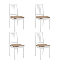 Mobilier de salle à manger 5 pcs MDF Blanc