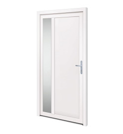 Porte d'entrée Blanc 108x208 cm PVC