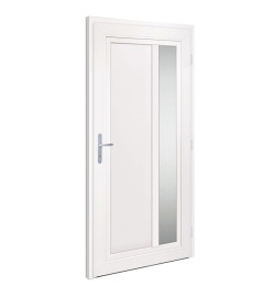 Porte d'entrée Blanc 108x208 cm PVC