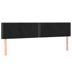 Têtes de lit 2 pcs Noir 90x5x78/88 cm Velours