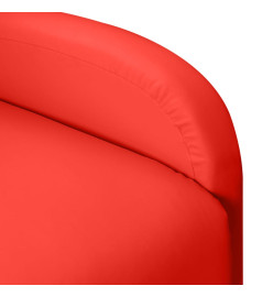 Fauteuil inclinable Rouge Similicuir