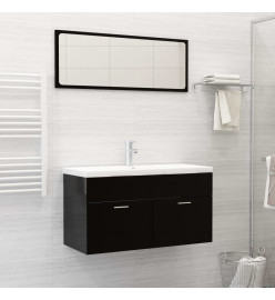 Lavabo encastré avec robinet 91x39x18 cm Céramique Blanc