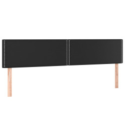 Sommier tapissier avec matelas et LED Noir 180x200cm Similicuir