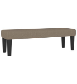 Lit à sommier tapissier avec matelas Taupe 140x190 cm Tissu