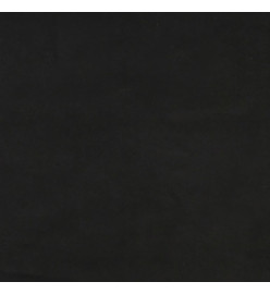 Tête de lit avec oreilles Noir 83x16x118/128 cm Velours