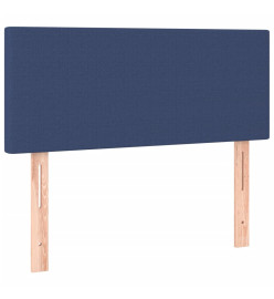 Lit à sommier tapissier avec matelas Bleu 90x190 cm Tissu