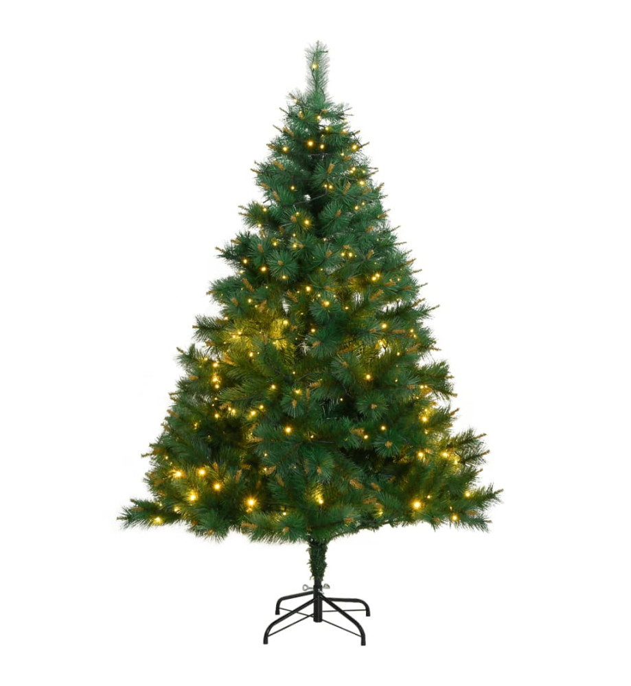 Sapin de Noël artificiel articulé avec 300 LED 210 cm