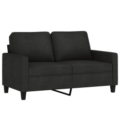 Ensemble de canapés 3 pcs avec coussins Noir Tissu