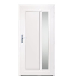 Porte d'entrée anthracite 108x208 cm PVC