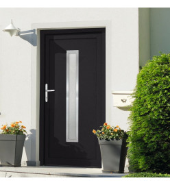 Porte d'entrée anthracite 108x200 cm PVC