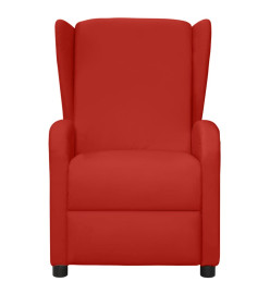 Fauteuil de massage à oreilles rouge bordeaux similicuir