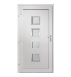 Porte d'entrée anthracite 98x208 cm PVC