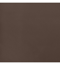 Cadre de lit avec tête de lit Marron 200x200 cm Similicuir