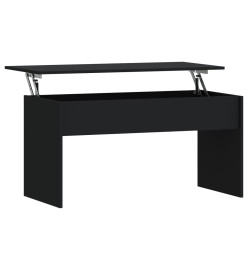 Table basse Noir 102x50,5x52,5 cm Bois d'ingénierie