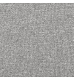 Tête de lit avec oreilles Gris clair 147x23x118/128 cm Tissu