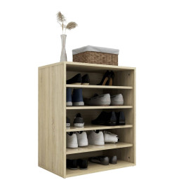 Armoire à chaussures Chêne sonoma 60x35x70 cm Aggloméré