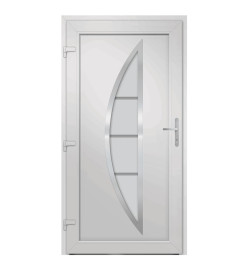 Porte d'entrée anthracite 108x208 cm PVC