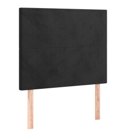 Têtes de lit 2 pcs Noir 80x5x78/88 cm Velours