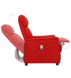 Fauteuil de massage Rouge bordeaux Similicuir