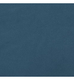 Têtes de lit 2 pcs Bleu foncé 100x5x78/88 cm Velours