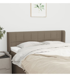 Tête de lit avec oreilles Taupe 147x16x78/88 cm Tissu