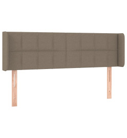 Tête de lit avec oreilles Taupe 147x16x78/88 cm Tissu