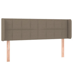 Tête de lit à LED Taupe 147x16x78/88 cm Tissu