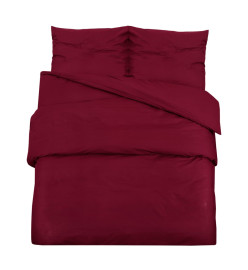 Ensemble de housse de couette Bordeaux 140x200 cm Microfibre