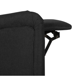 Fauteuil de massage inclinable Noir Tissu