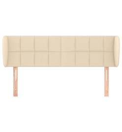 Tête de lit avec oreilles Crème 147x23x78/88 cm Tissu