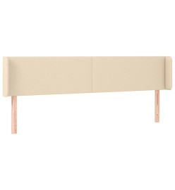 Tête de lit à LED Crème 163x16x78/88 cm Tissu