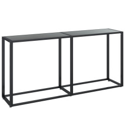 Table console Noir 160x35x75,5 cm Verre trempé