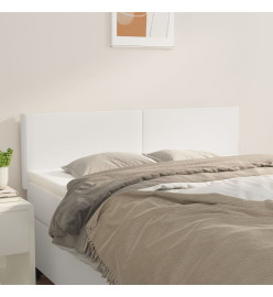 Têtes de lit 2 pcs Blanc 72x5x78/88 cm Similicuir
