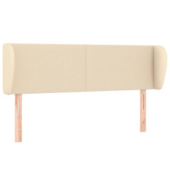 Tête de lit avec oreilles Crème 147x23x78/88 cm Tissu