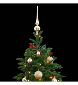 Sapin de Noël artificiel articulé 300 LED et boules 240 cm