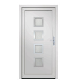 Porte d'entrée Blanc 108x208 cm PVC