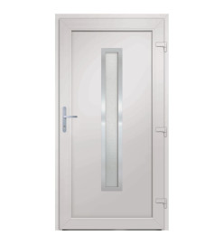 Porte d'entrée anthracite 98x208 cm PVC