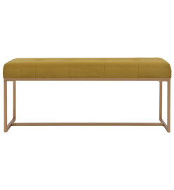 Banc 120 cm Moutarde Velours