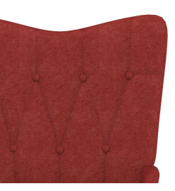 Chaise de relaxation Rouge bordeaux Tissu