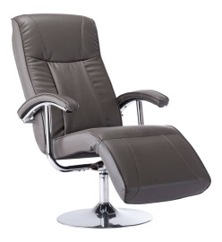 Fauteuil TV Gris Similicuir