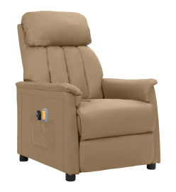 Fauteuil de massage électrique Cappuccino Similicuir