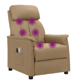 Fauteuil de massage électrique Cappuccino Similicuir