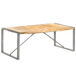 Table à dîner 200x100x75 cm Bois de manguier massif brut