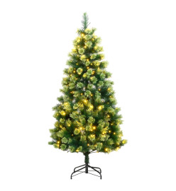 Sapin de Noël artificiel articulé avec 300 LED 210 cm