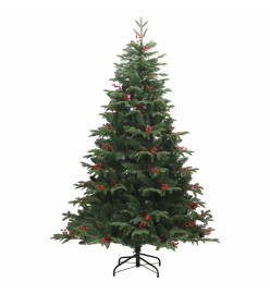 Sapin de Noël artificiel articulé 300 LED et boules 180 cm