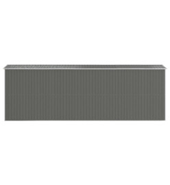 Abri de jardin Gris clair 192x606x223 cm Acier galvanisé