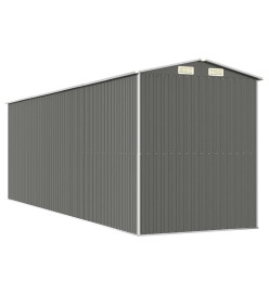 Abri de jardin Gris clair 192x606x223 cm Acier galvanisé