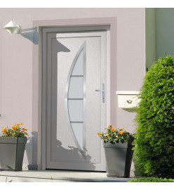 Porte d'entrée Blanc 98x208 cm PVC